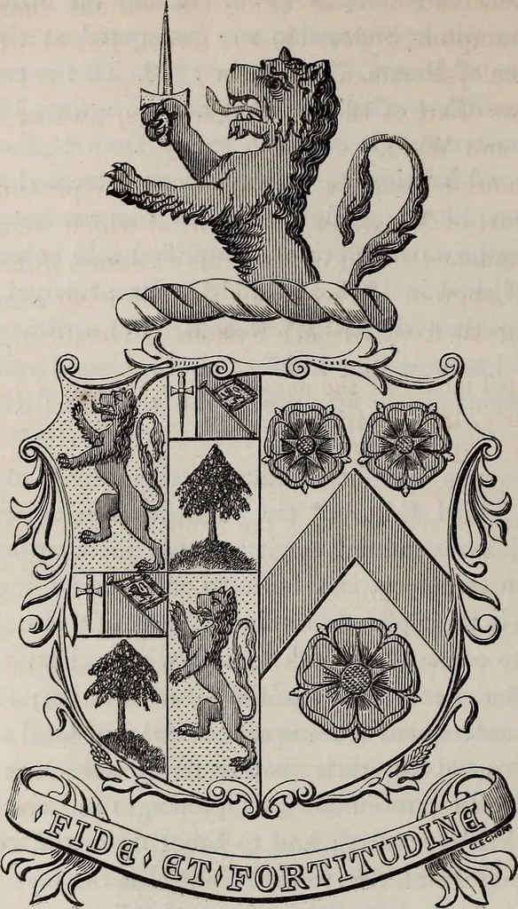 An illustration from The Herald and genealogist, 1863, leaf 382
