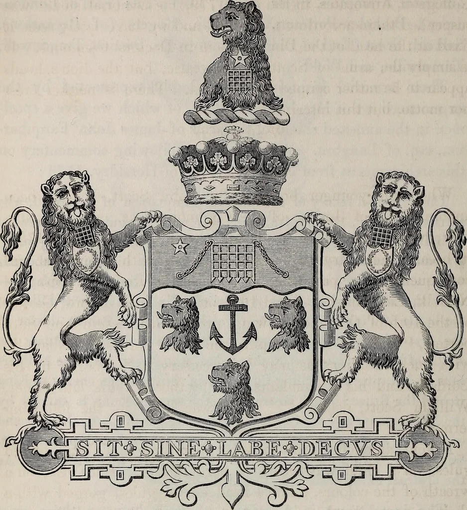 An illustration from The Herald and genealogist, 1863, leaf 384