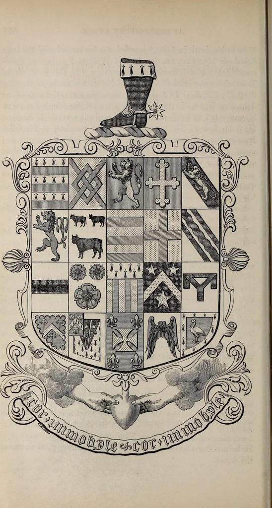 An illustration from The Herald and genealogist, 1863, leaf 548