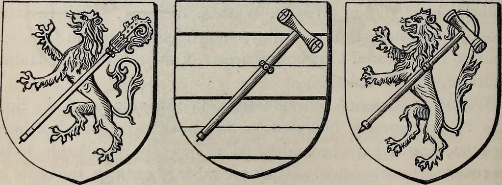 An illustration from The Herald and genealogist, 1865, leaf 200