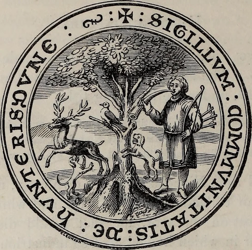 An illustration from The Herald and genealogist, 1865, leaf 208