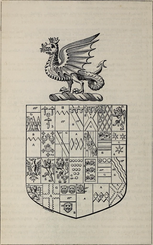 An illustration from The Herald and genealogist, 1865, leaf 298