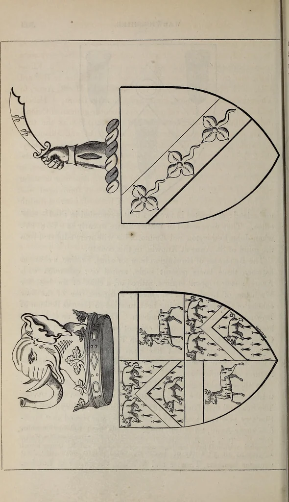 An illustration from The Herald and genealogist, 1865, leaf 520