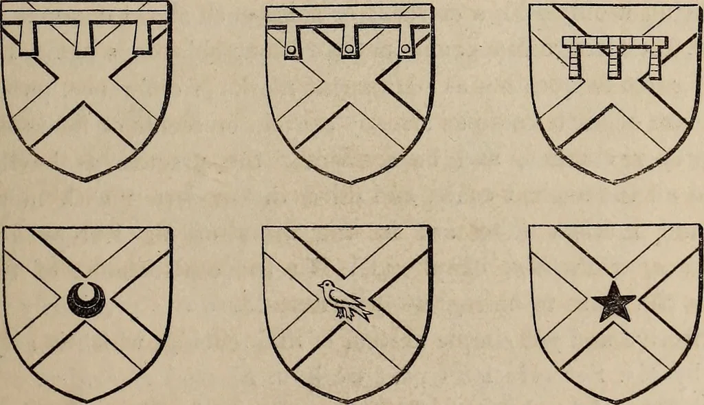 An illustration from The Herald and genealogist, 1865, leaf 57