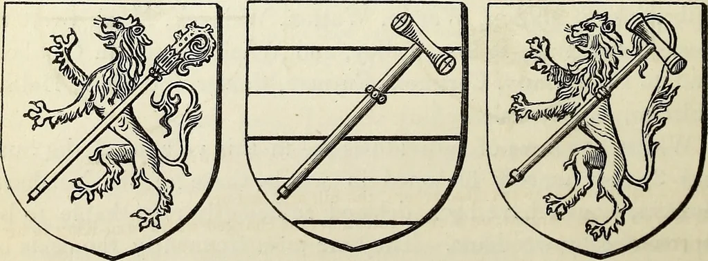 An illustration from The Herald and genealogist, 1865, leaf 201