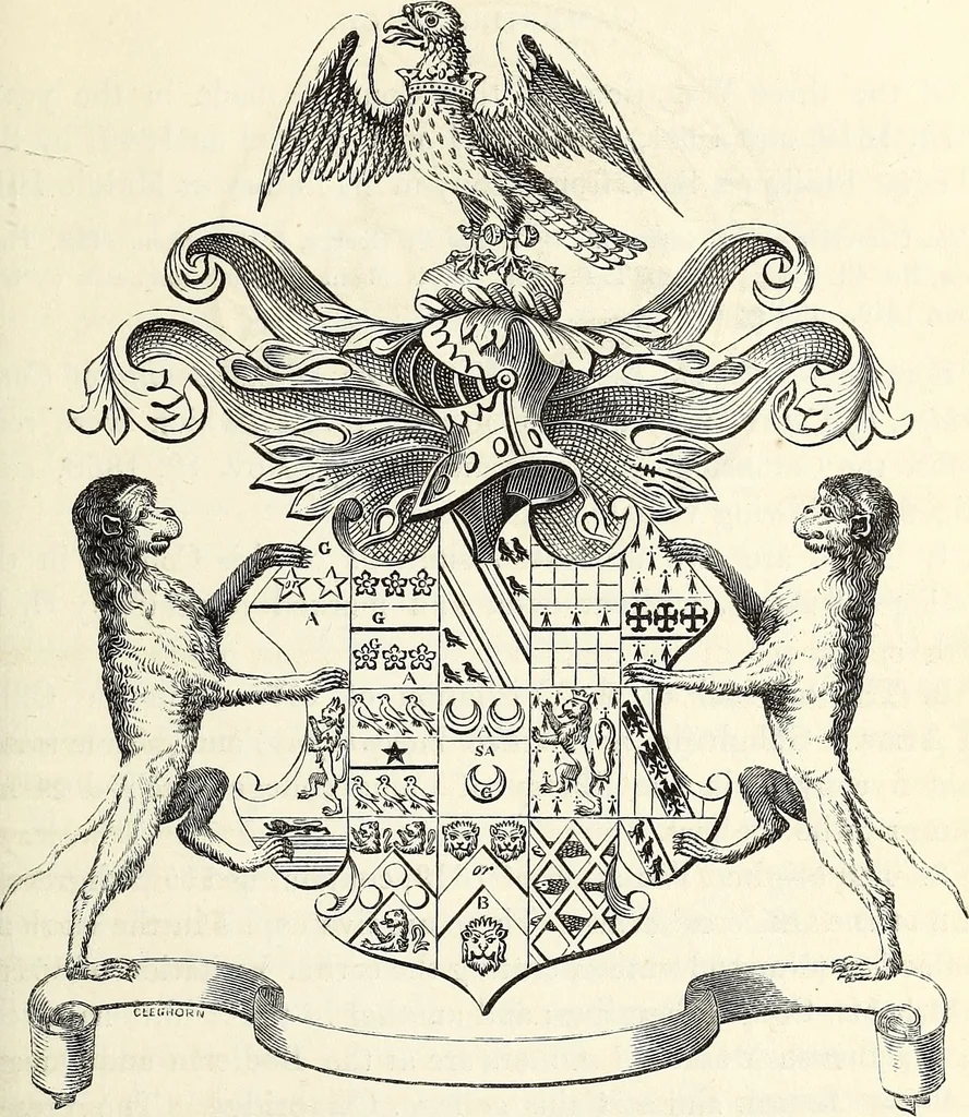 An illustration from The Herald and genealogist, 1865, leaf 210