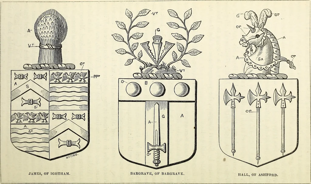 An illustration from The Herald and genealogist, 1865, leaf 439