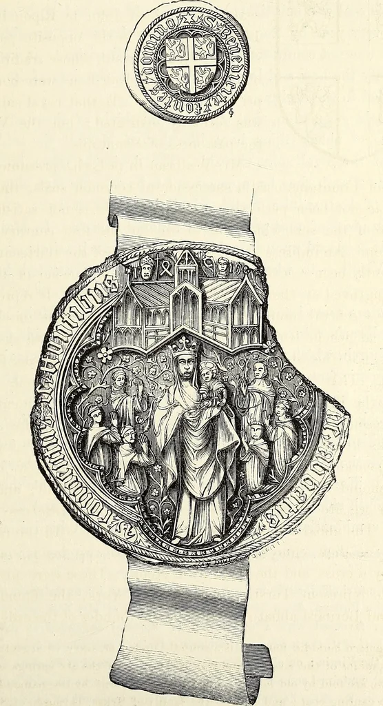 An illustration from The Herald and genealogist, 1865, leaf 470