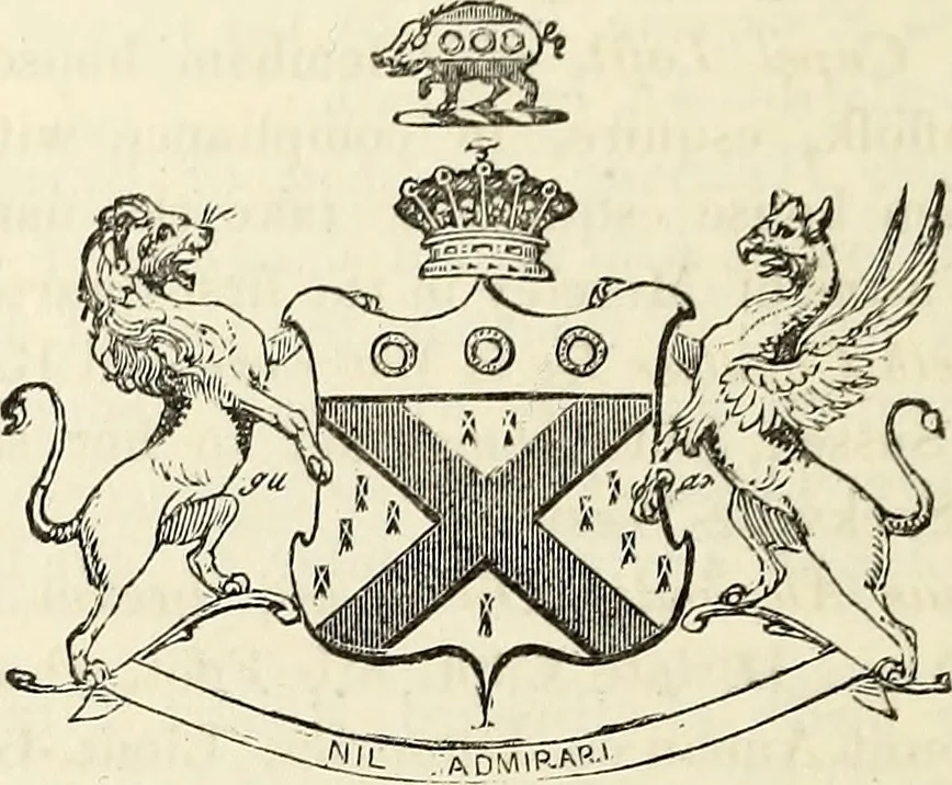 An illustration from The Herald and genealogist, 1865, leaf 557