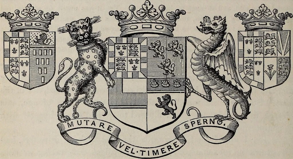 An illustration from The Herald and genealogist, 1866, leaf 182