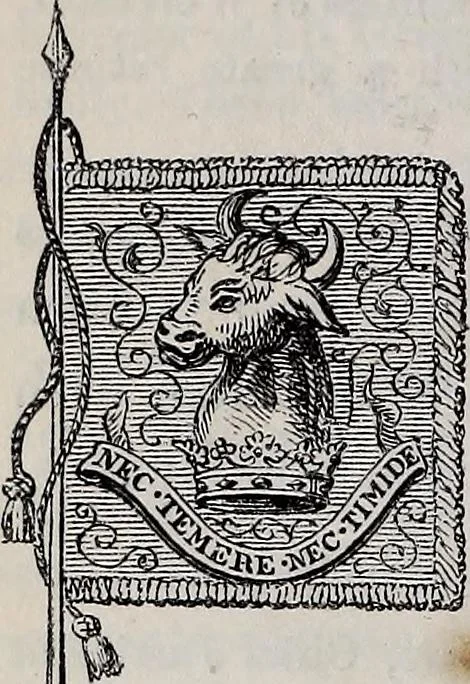 An illustration from The Herald and genealogist, 1866, leaf 246
