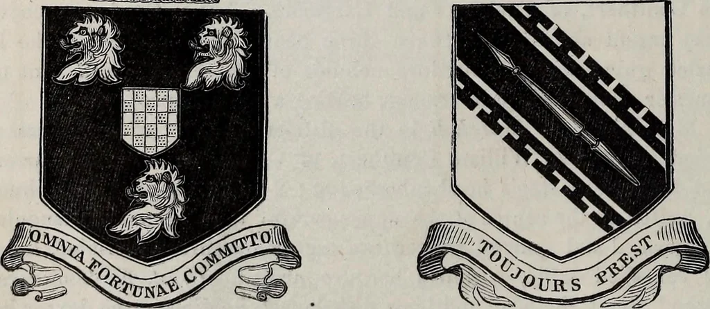 An illustration from The Herald and genealogist, 1866, leaf 34