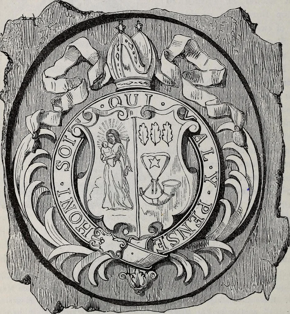 An illustration from The Herald and genealogist, 1866, leaf 460