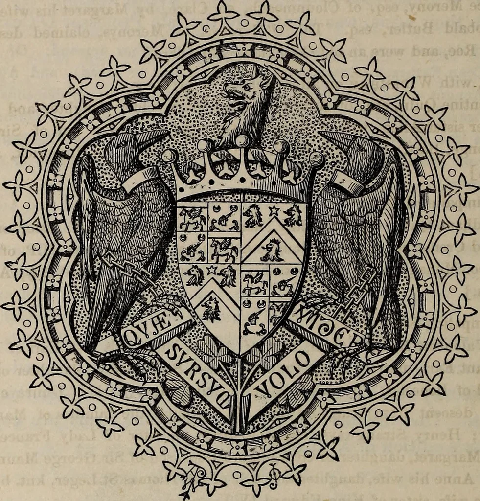An illustration from The Herald and genealogist, 1866, leaf 506