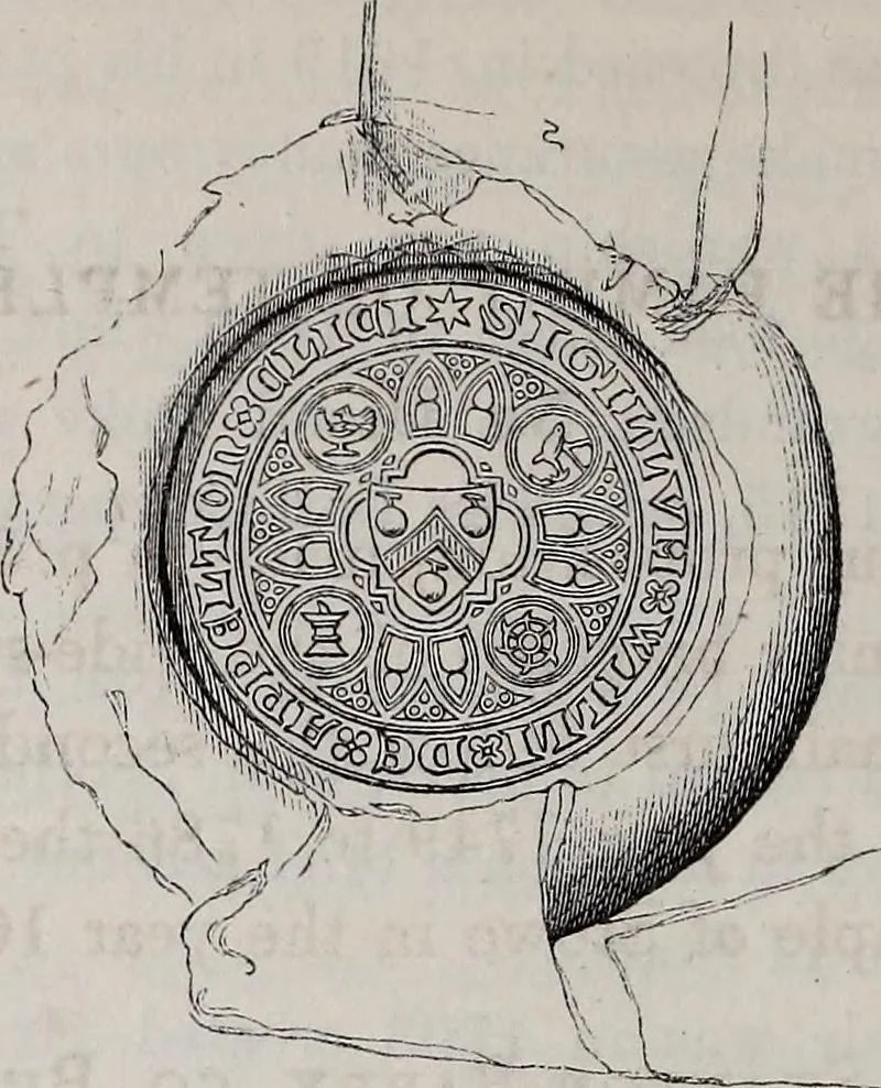 An illustration from The Herald and genealogist, 1866, leaf 542