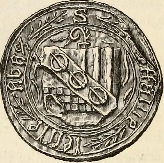 An illustration from The Herald and genealogist, 1862, leaf 132