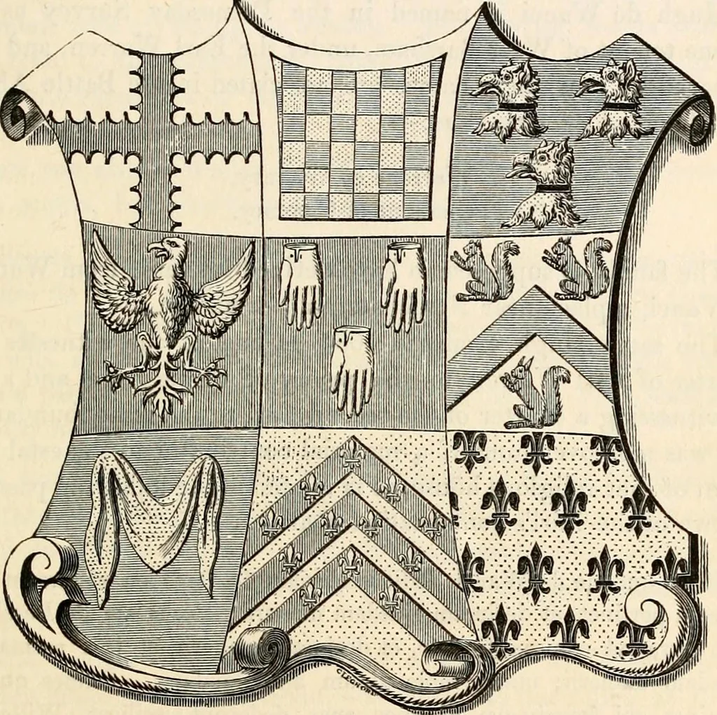 An illustration from The Herald and genealogist, 1862, leaf 333