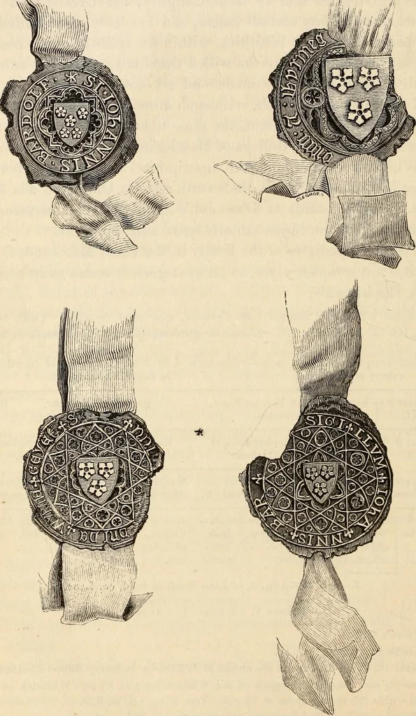 An illustration from The Herald and genealogist, 1862, leaf 418