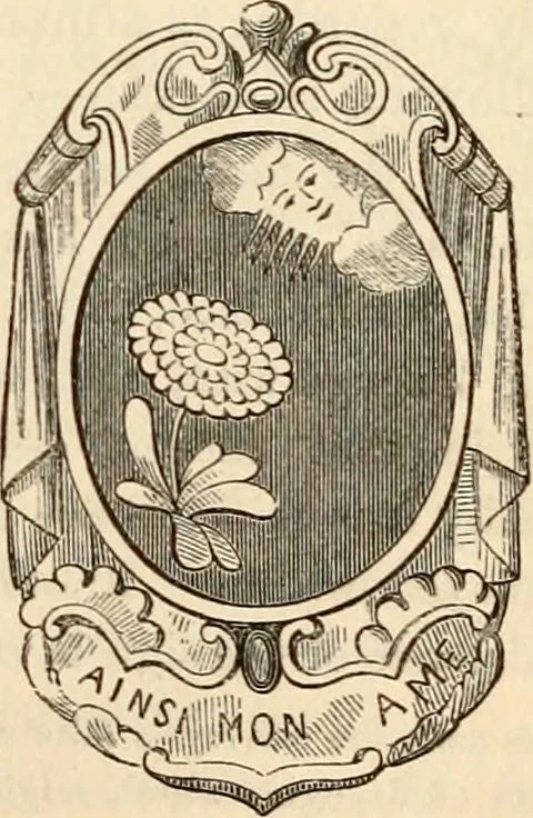 An illustration from The Herald and genealogist, 1862, leaf 517