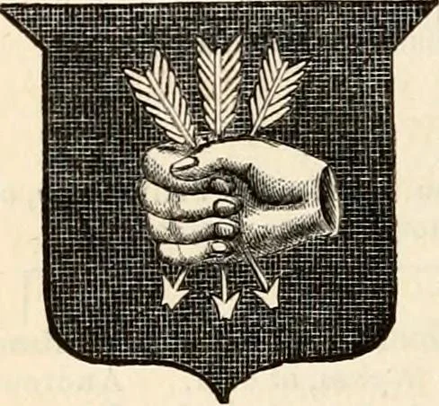 An illustration from The Herald and genealogist, 1862, leaf 84
