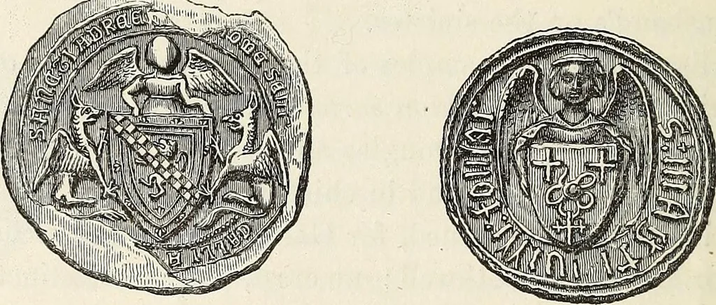 An illustration from The Herald and genealogist, 1867, leaf 28