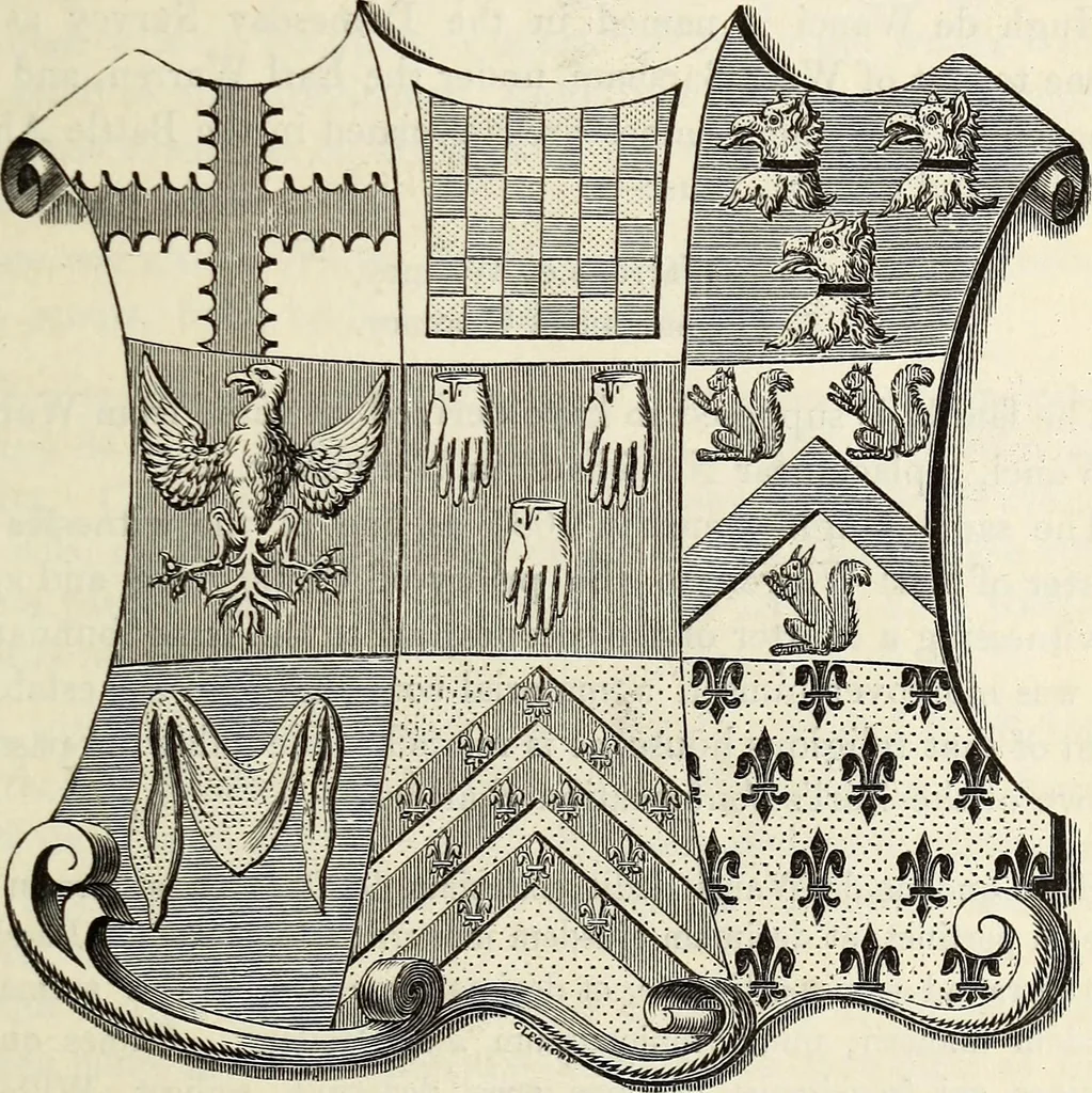 An illustration from The Herald and genealogist, 1867, leaf 333