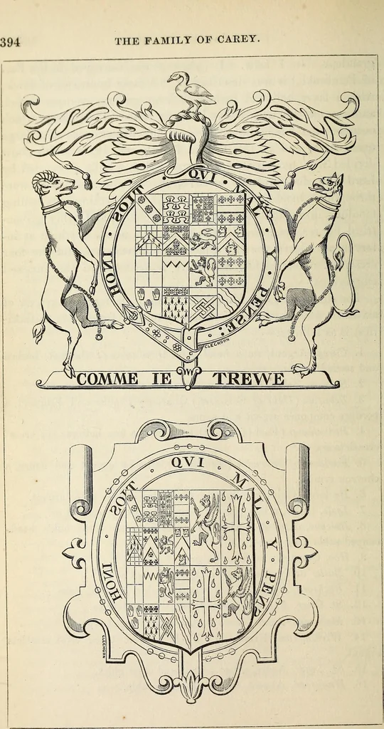 An illustration from The Herald and genealogist, 1867, leaf 402