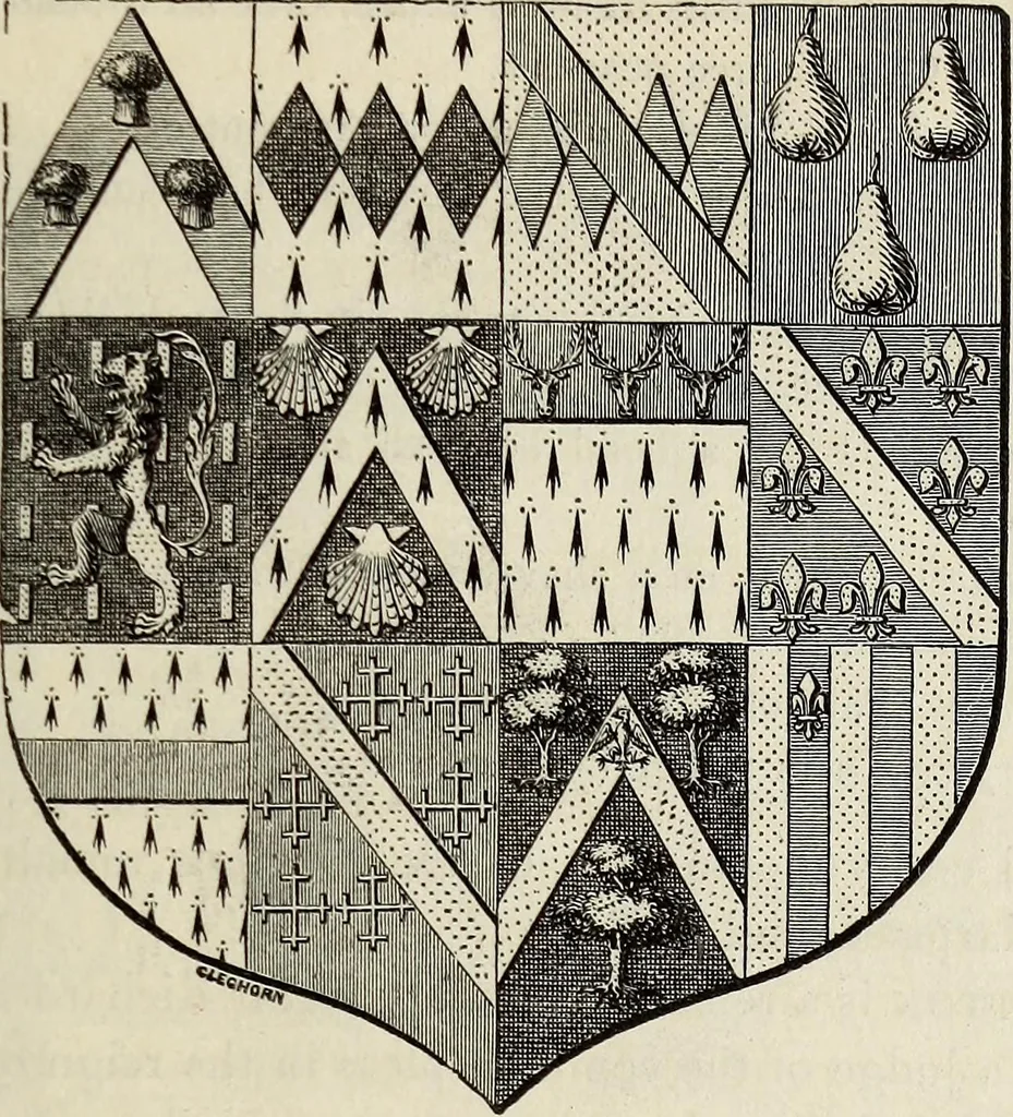 An illustration from The Herald and genealogist, 1867, leaf 447