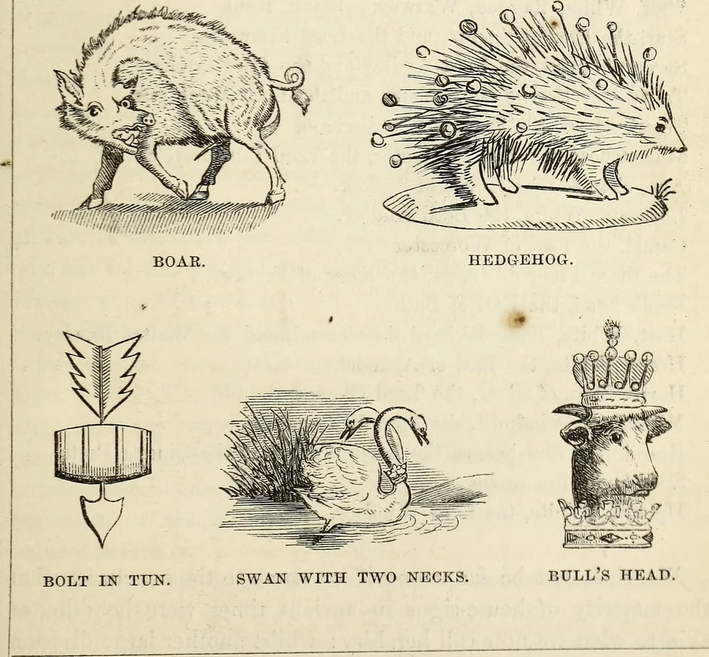 An illustration from The Herald and genealogist, 1867, leaf 509