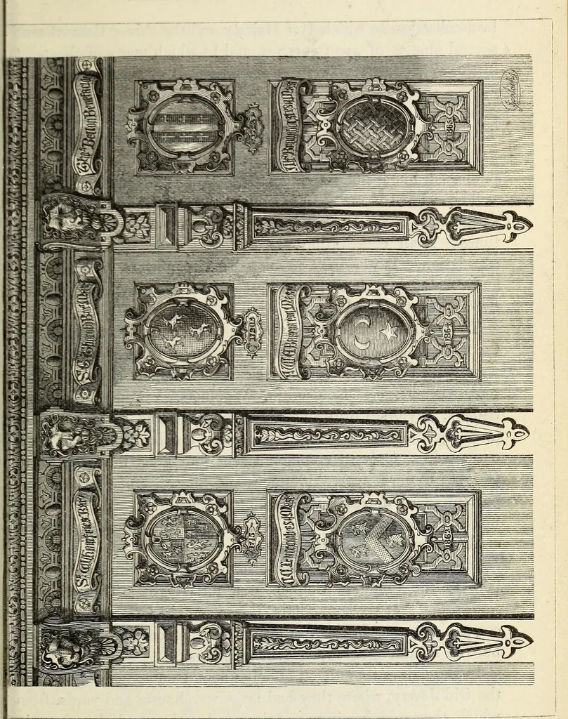 An illustration from The Herald and genealogist, 1870, leaf 13