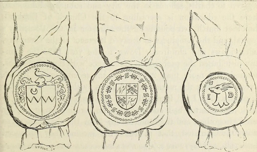 An illustration from The Herald and genealogist, 1870, leaf 15