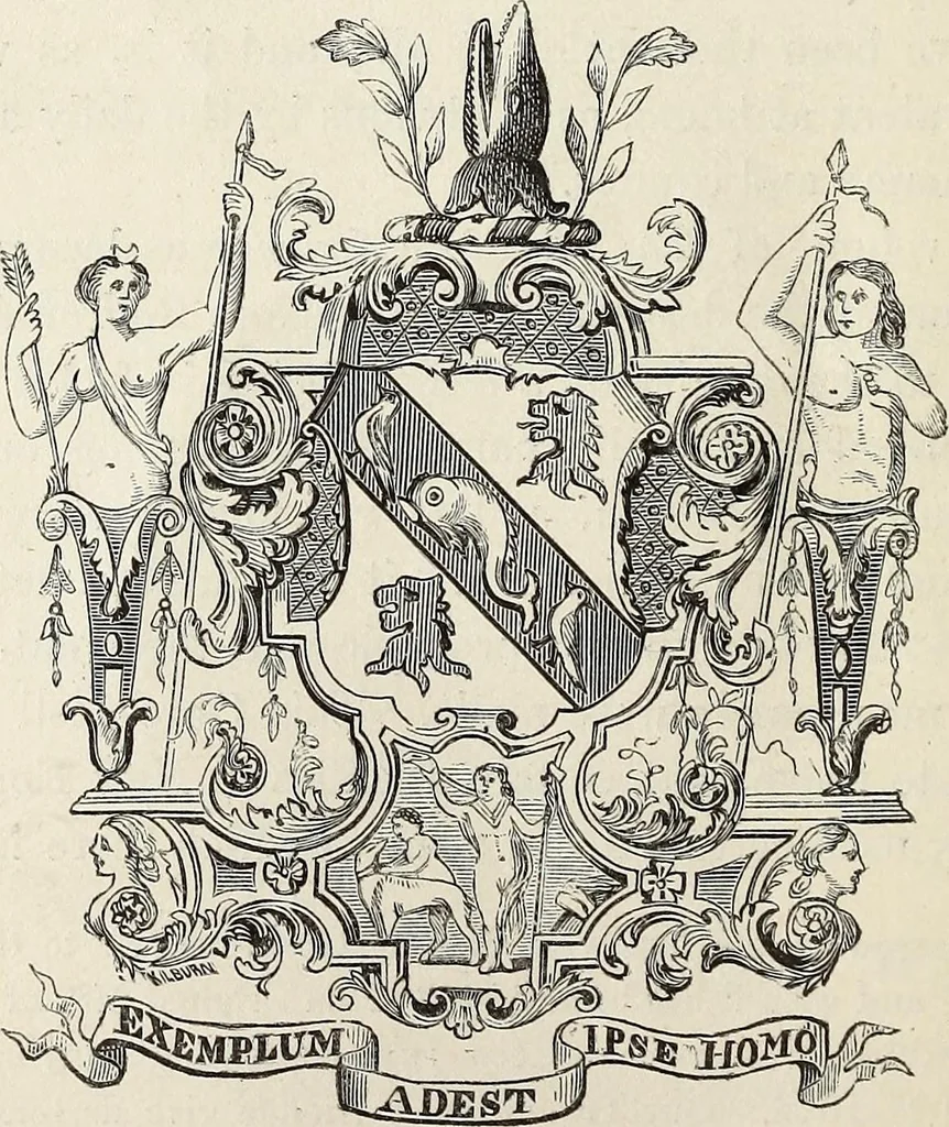 An illustration from The Herald and genealogist, 1870, leaf 40