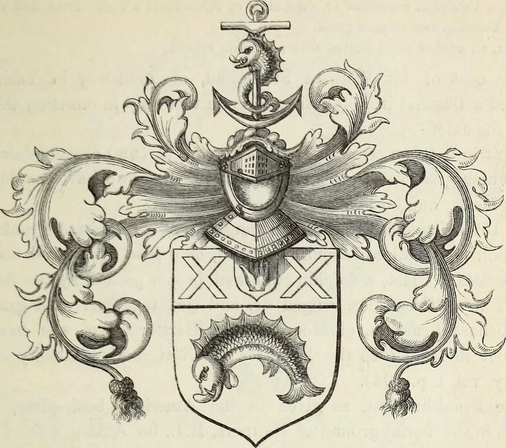An illustration from The Herald and genealogist, 1870, leaf 43