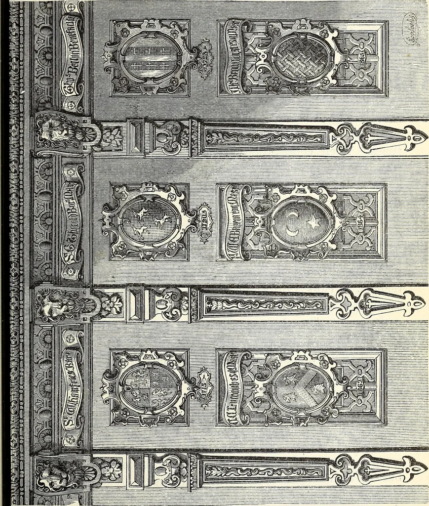 An illustration from The Herald and genealogist, 1870, leaf 13