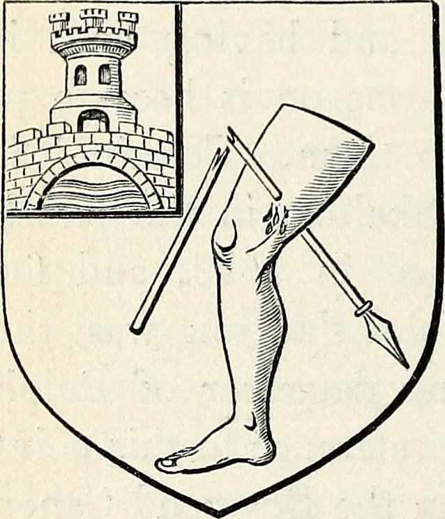 An illustration from The Herald and genealogist, 1870, leaf 182