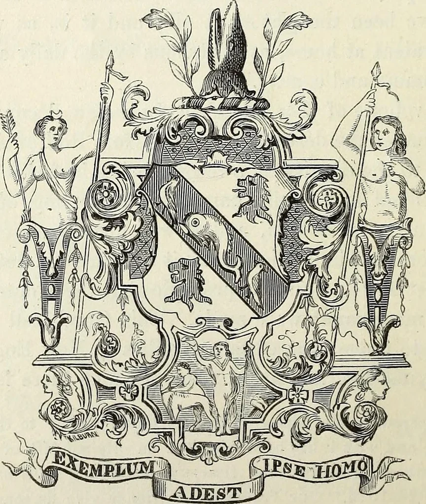 An illustration from The Herald and genealogist, 1870, leaf 38