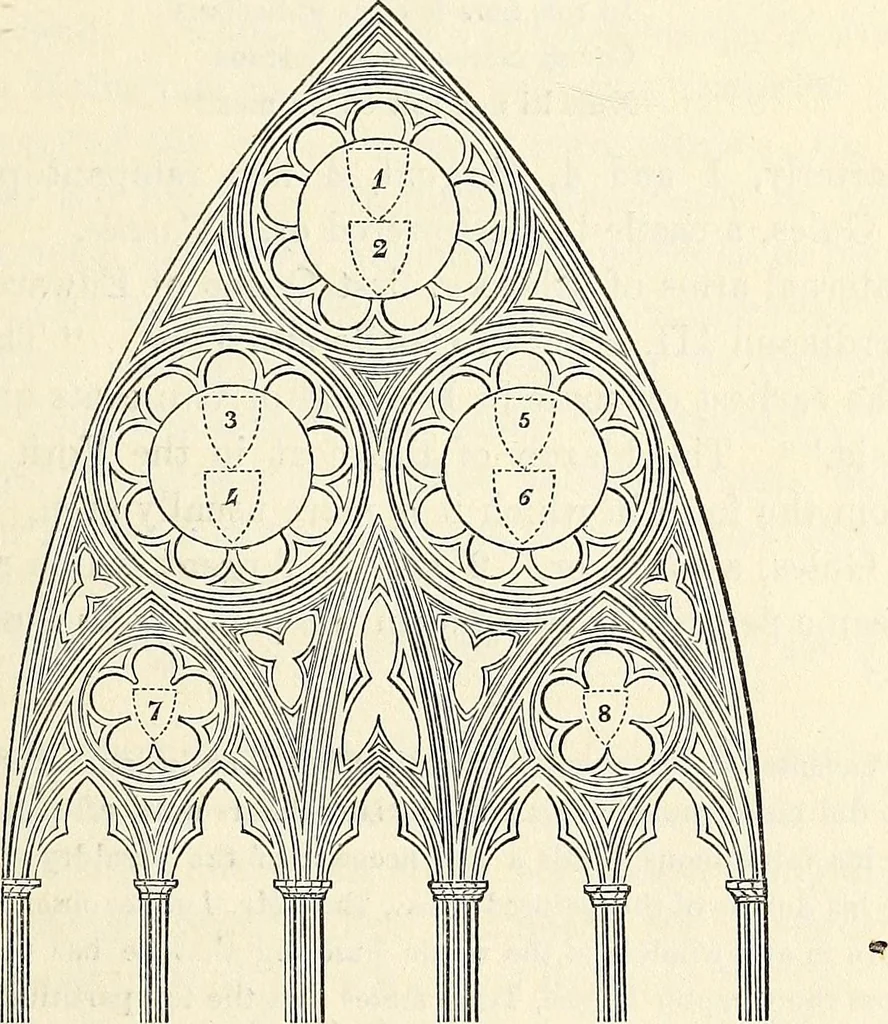An illustration from The Herald and genealogist, 1870, leaf 399
