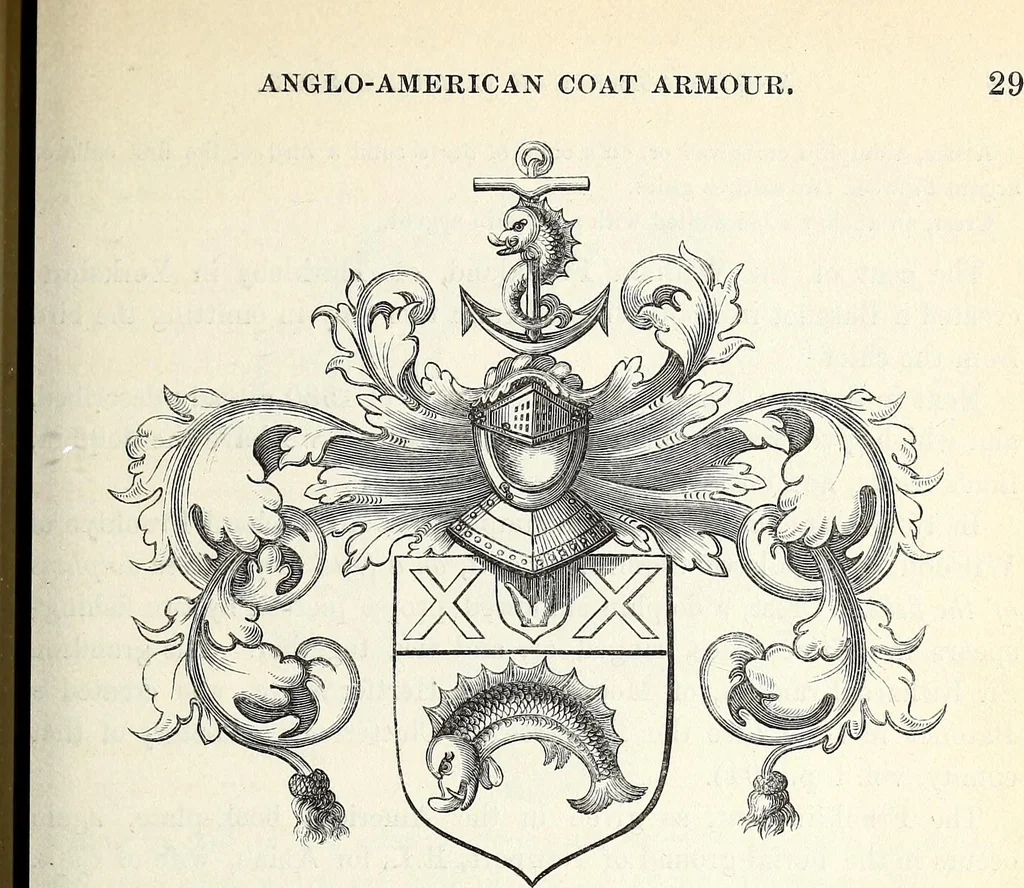 An illustration from The Herald and genealogist, 1870, leaf 41