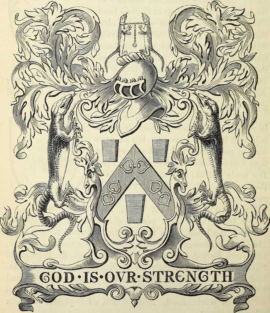 An illustration from The Herald and genealogist, 1870, leaf 504