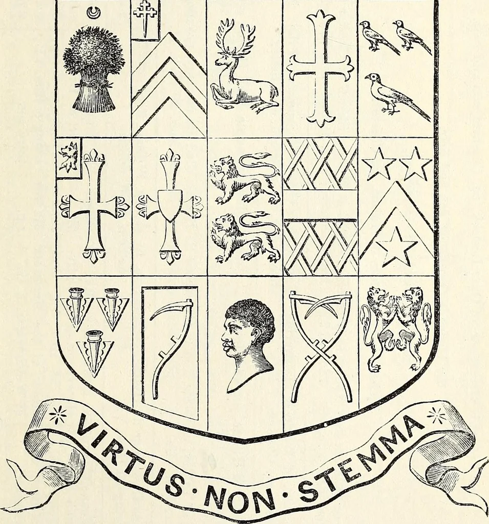 An illustration from The Herald and genealogist, 1870, leaf 515