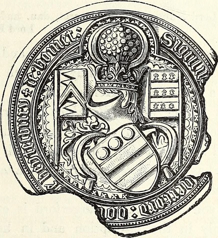 An illustration from The Herald and genealogist, 1870, leaf 87