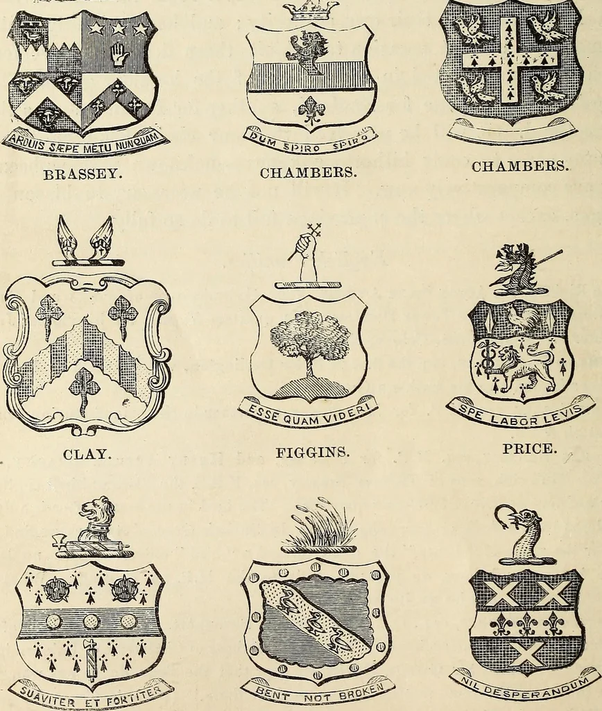 An illustration from The Herald and genealogist, 1871, leaf 287
