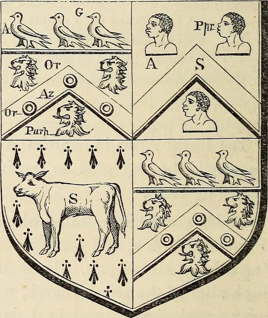 An illustration from The Herald and genealogist, 1871, leaf 343