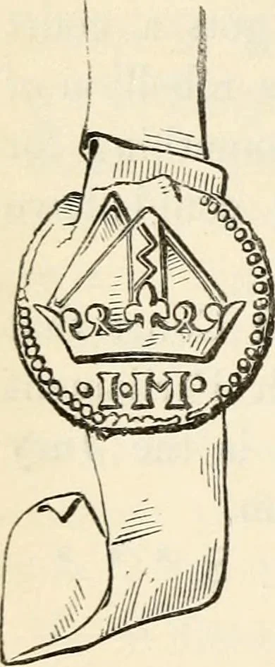 An illustration from The Herald and genealogist, 1862, leaf 147