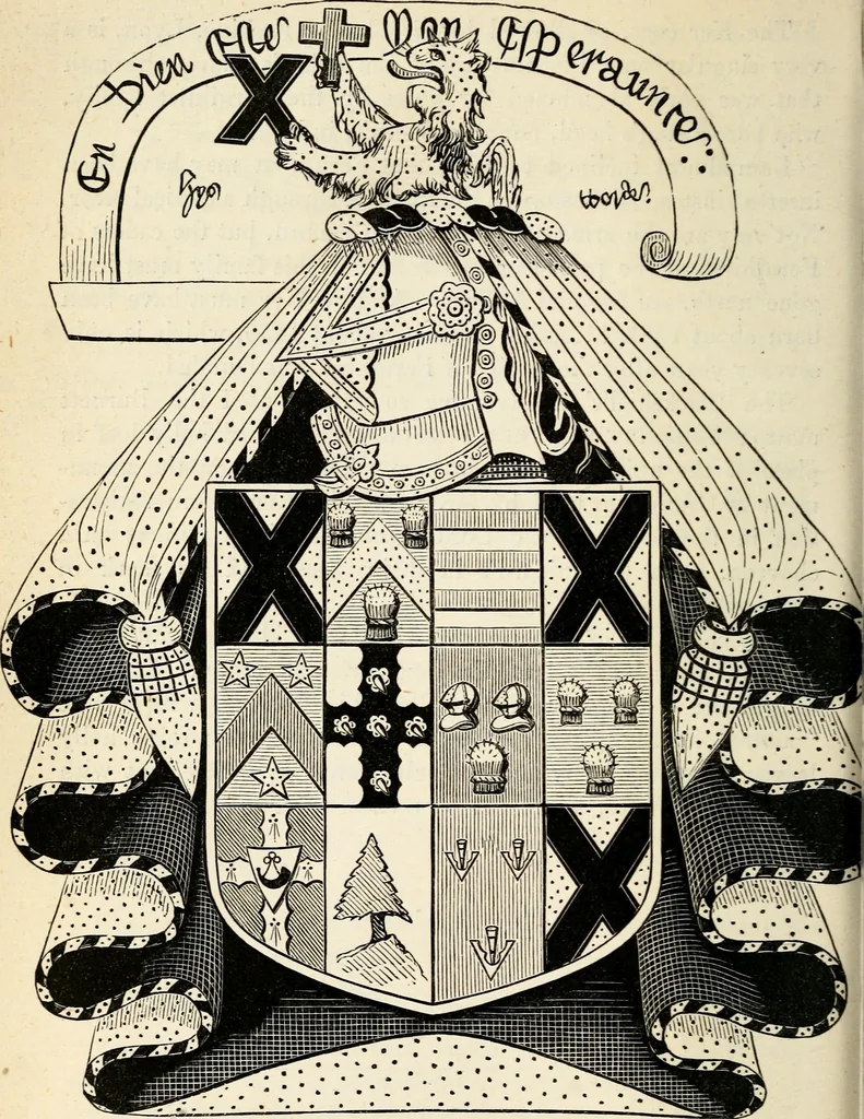 An illustration from The Herald and genealogist, 1862, leaf 257