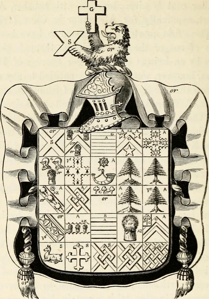 An illustration from The Herald and genealogist, 1862, leaf 265