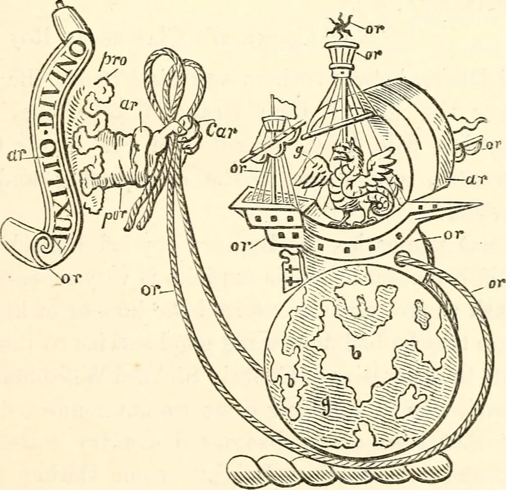 An illustration from The Herald and genealogist, 1862, leaf 320