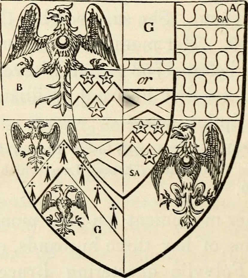 An illustration from The Herald and genealogist, 1862, leaf 343