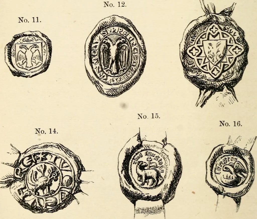An illustration from The Herald and genealogist, 1862, leaf 491