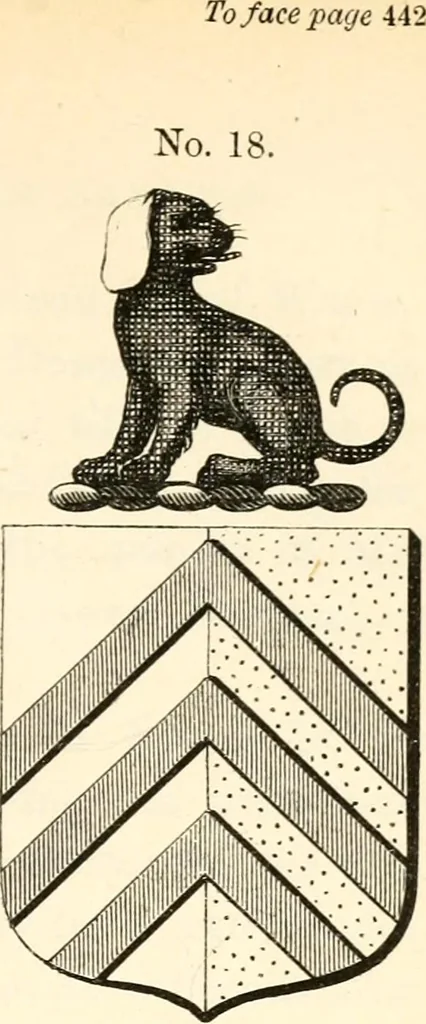 An illustration from The Herald and genealogist, 1862, leaf 494